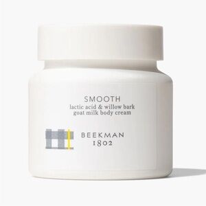 NEW Beekman 1802 Smooth Lactic Acid & Willow Bark Goat Milk Body Cream 8 oz